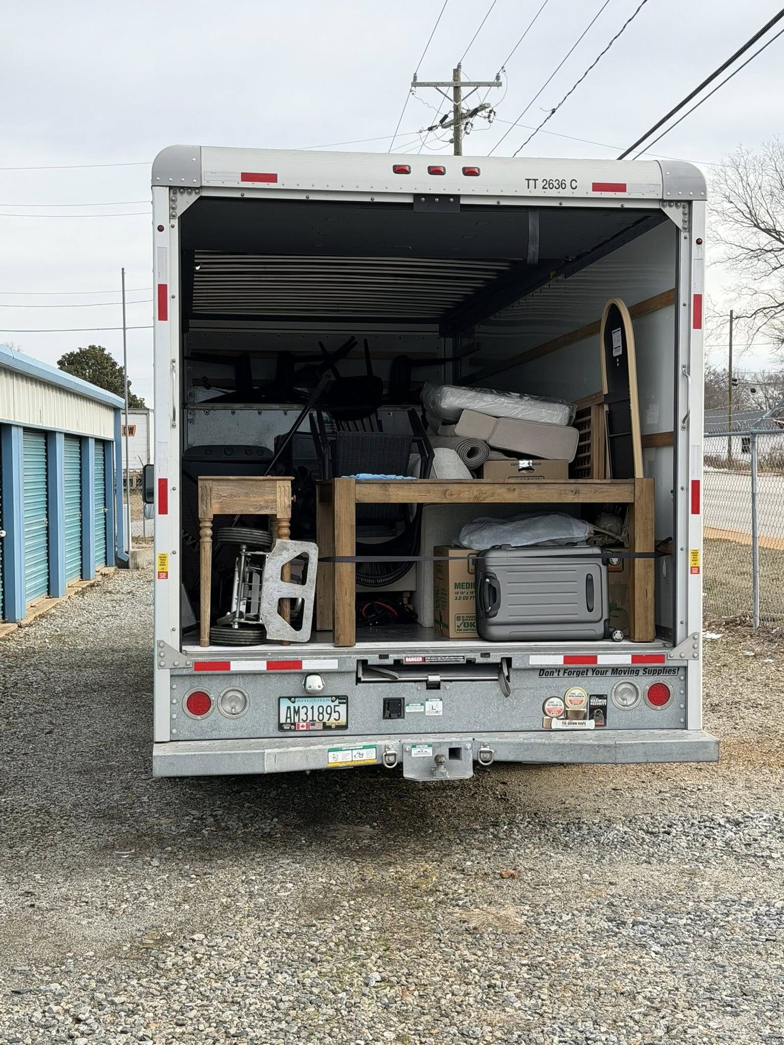 Truck fully loaded for junk haul away