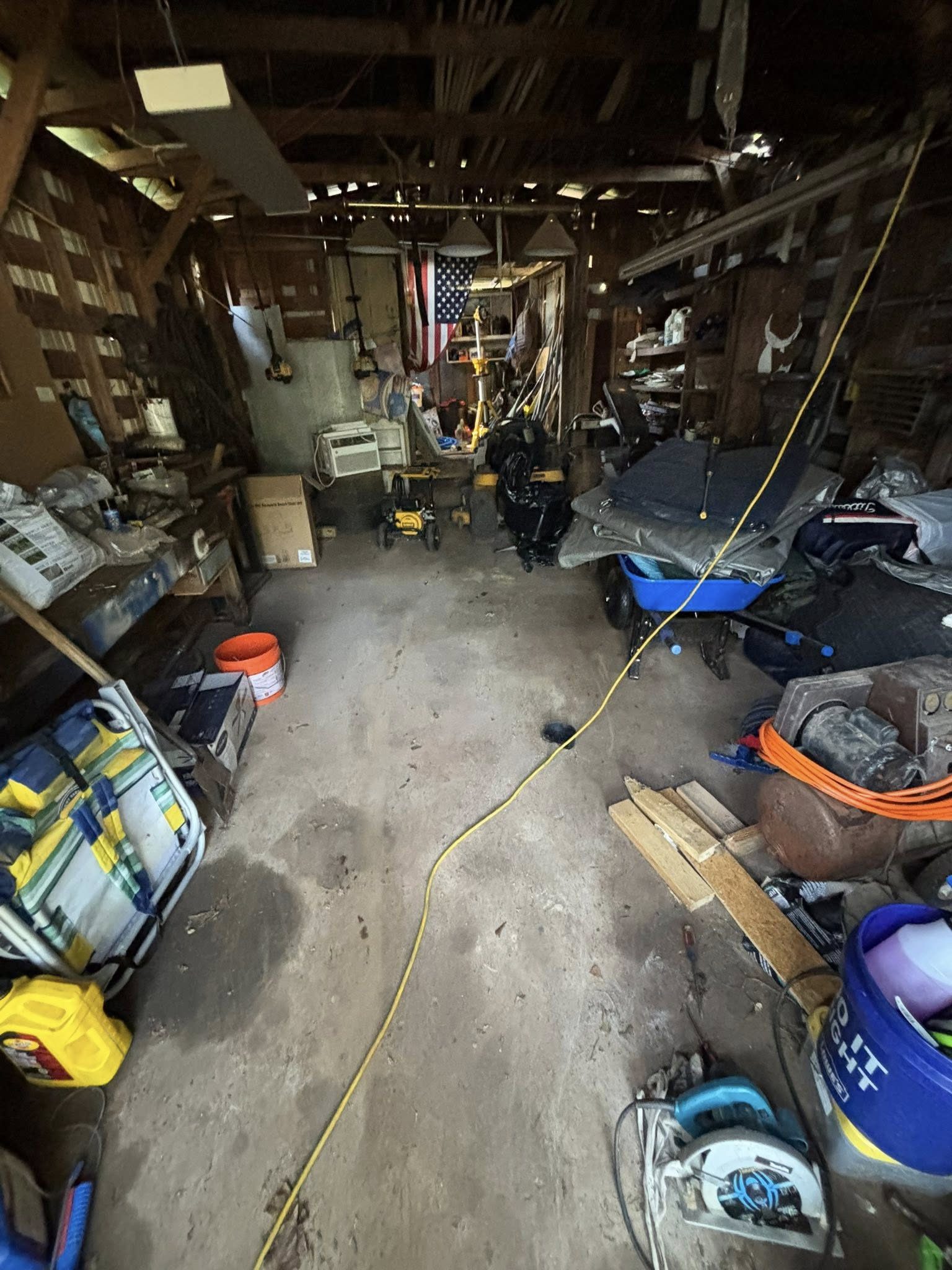 Space cleared after barn cleanout by Coyles on Call