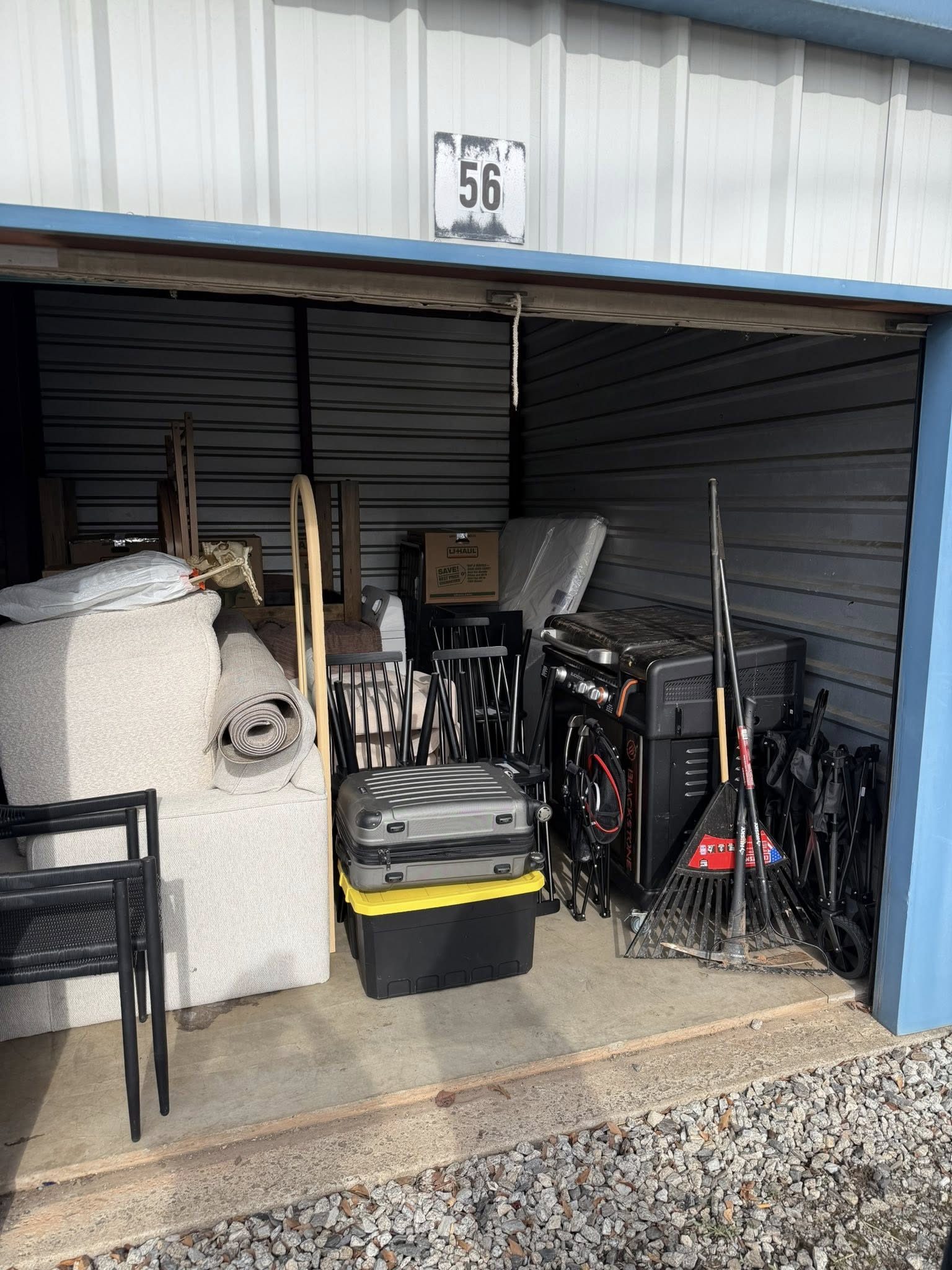 Storage Unit Cleanout before junk removal by Coyles on Call