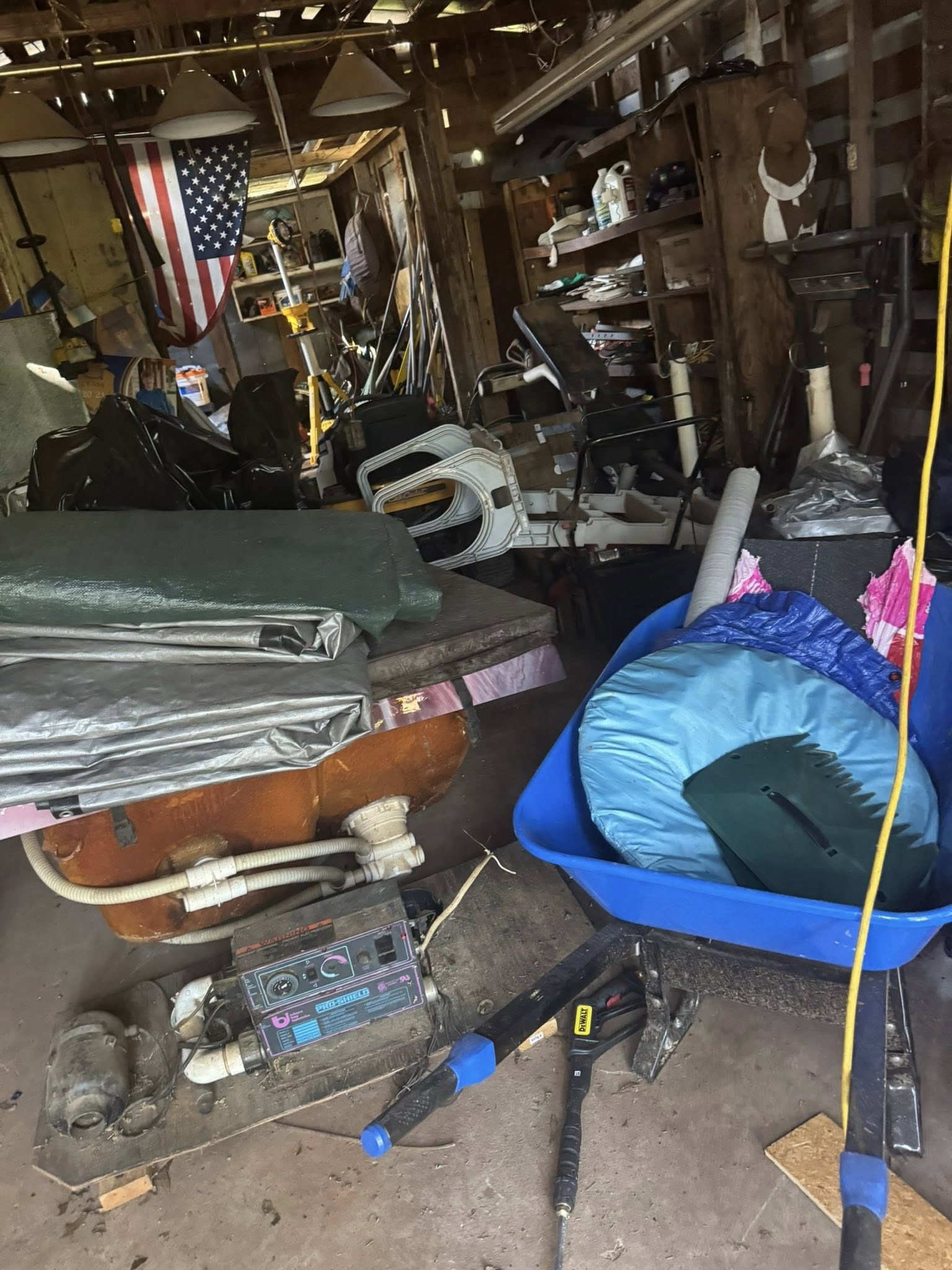 Barn Cleanout before junk removal by Coyles on Call