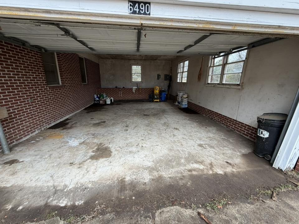 Space cleared after garage cleanout by Coyles on Call