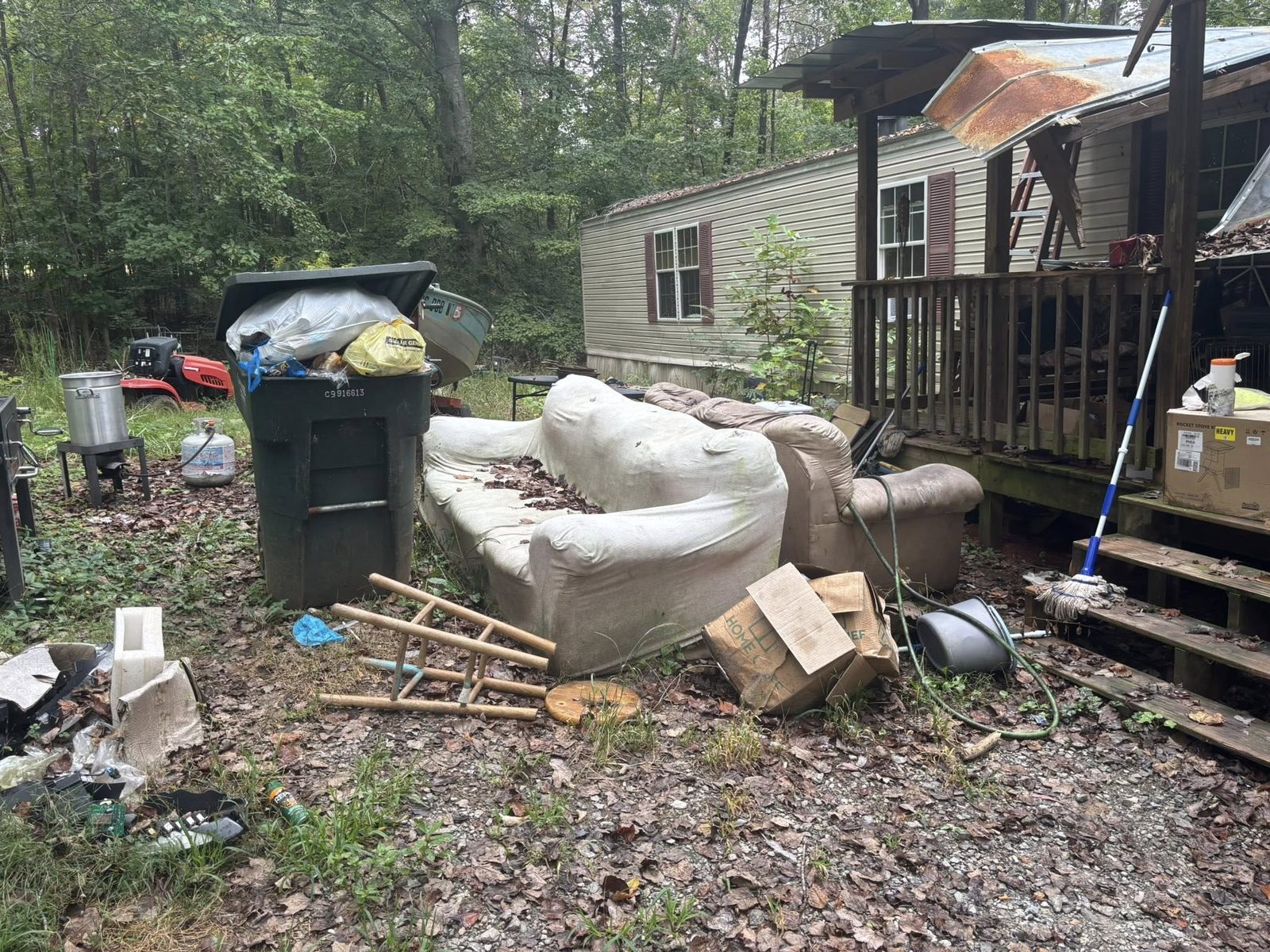 Property Cleanout before junk removal by Coyles on Call